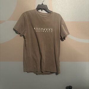 Billabong Men's Tan Short Sleeve Tee